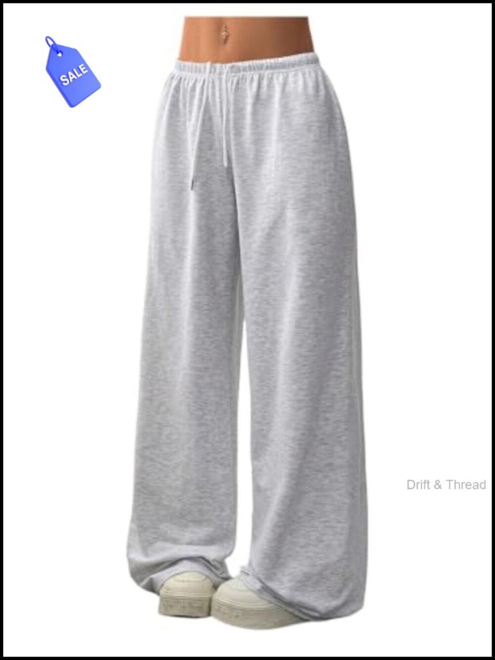 Baggy Sweatpants Drawstring Waist Wide Leg Women's Lounge Pants